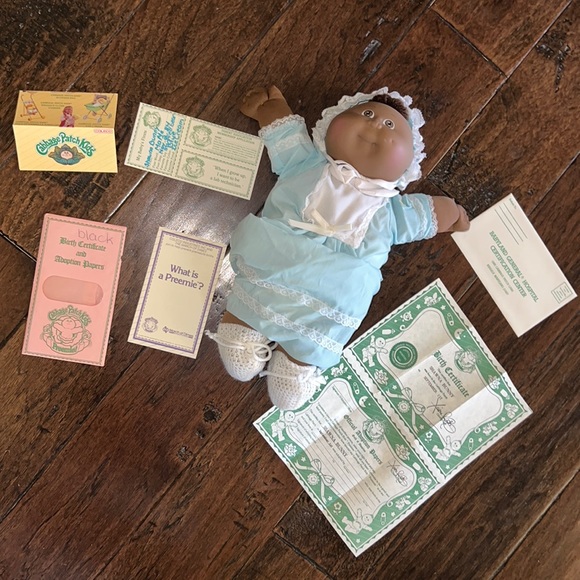 Cabbage Patch Kid Preemie! - black baby girl & original birth certificate - Picture 7 of 13